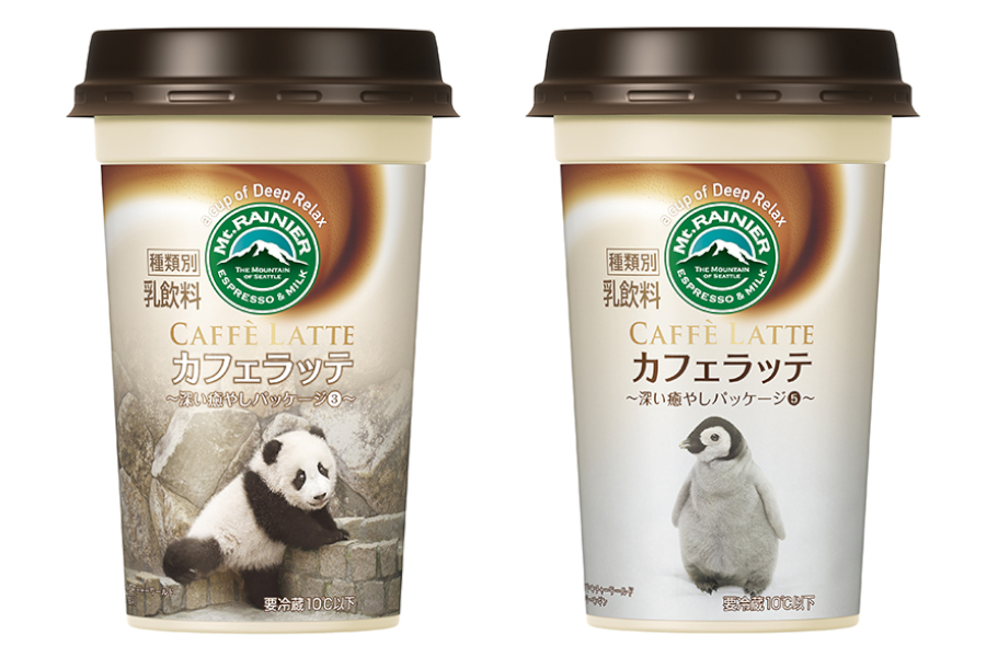 アドベンチャーワールドの赤ちゃんパンダ ペンギンに癒される マウントレーニア カフェラッテ 深い癒やしパッケージ 第2弾 グルメ Watch