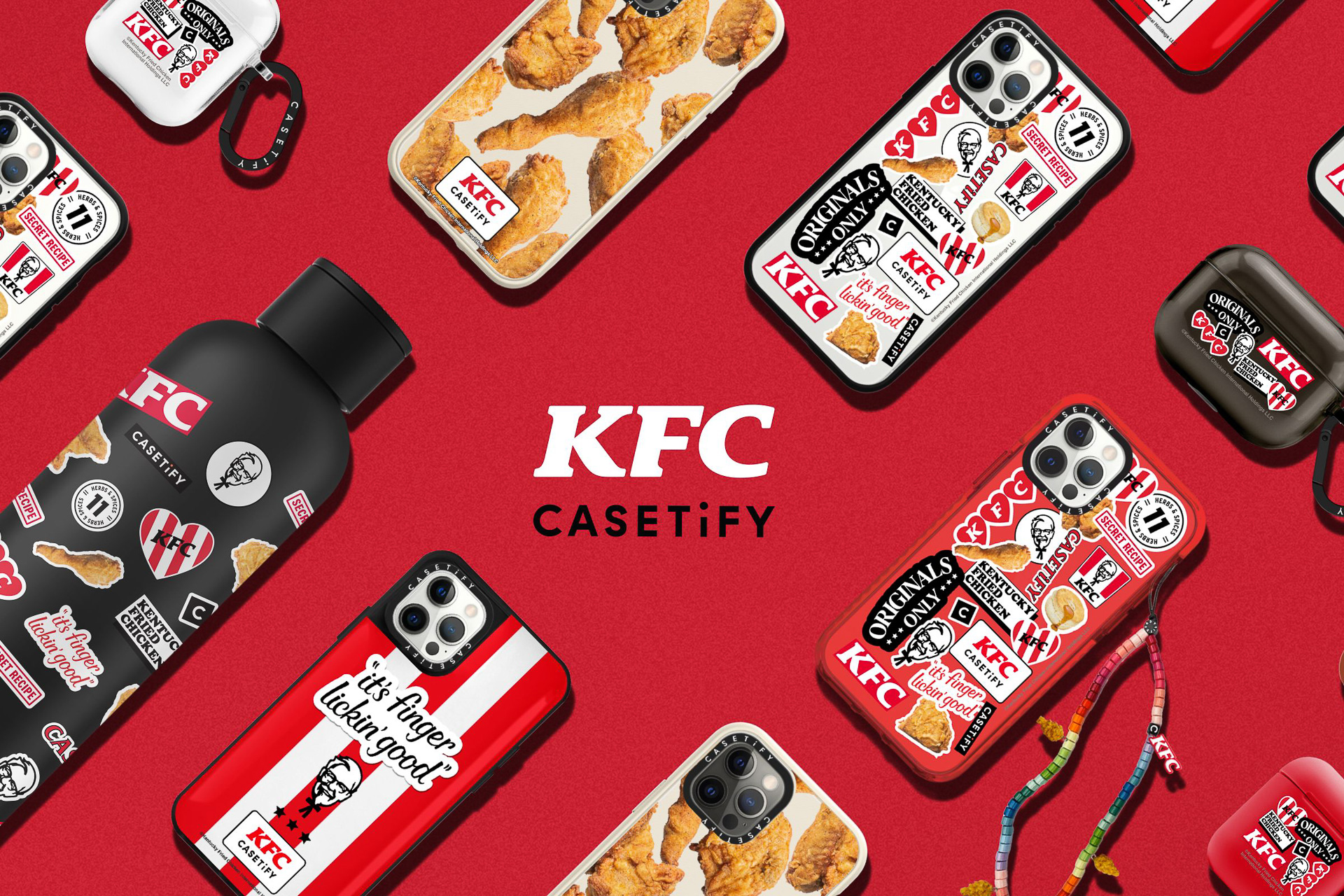 ケンタ愛」をアピールできるスマホケースや水筒など「KFC×CASETiFY