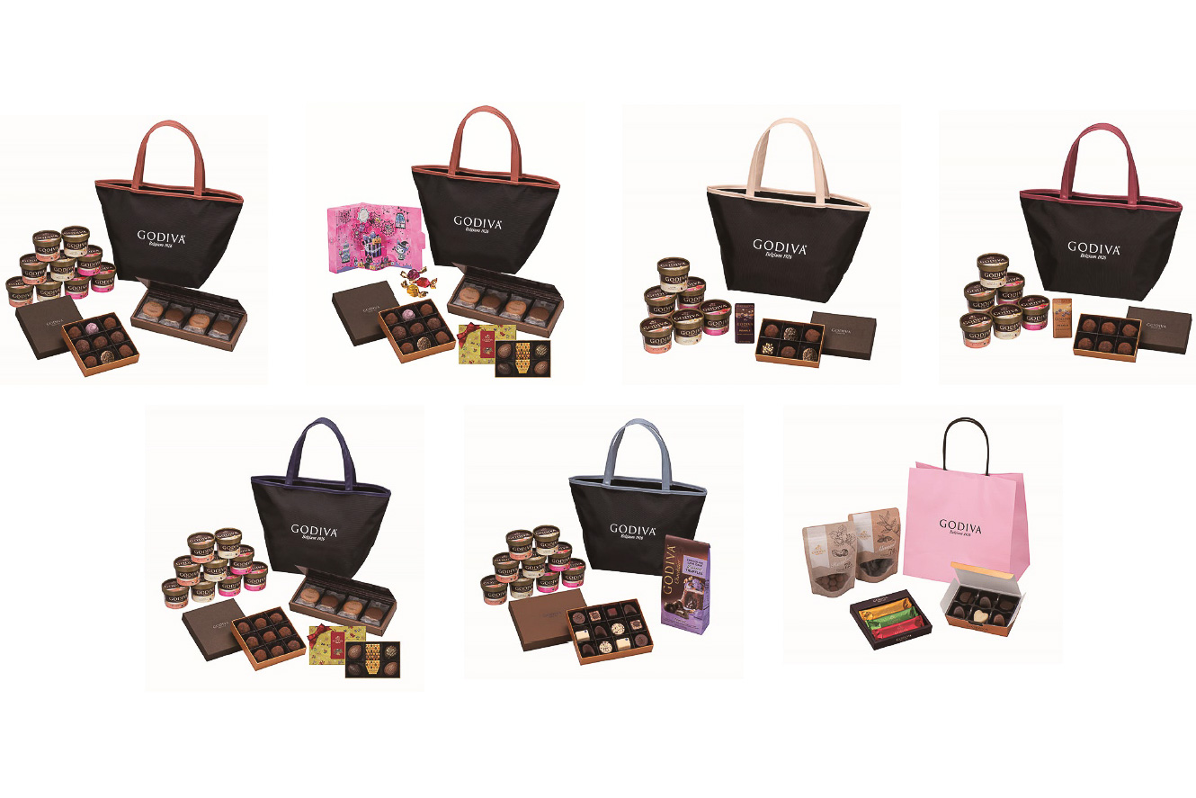 ゴディバ、2022年の福袋「ニューイヤー ハッピーバッグ 2022」は7種類