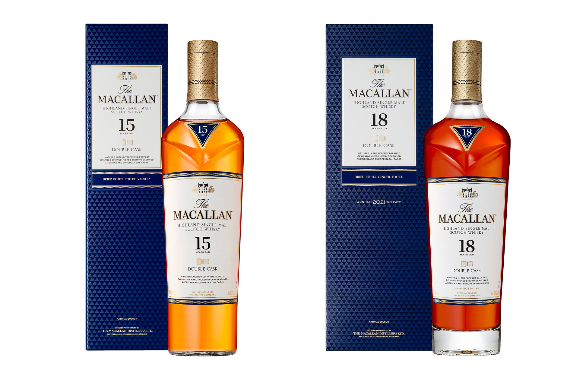 マッカラン18年 (2021リリース)2本セット - 飲料 マッカラン18年 (2021リリース)2本セット - 飲料