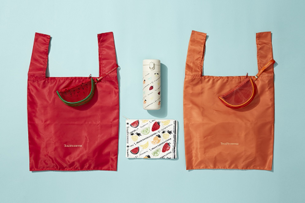 タリーズコーヒー×Casselini（キャセリーニ）、ポップなフルーツ柄を