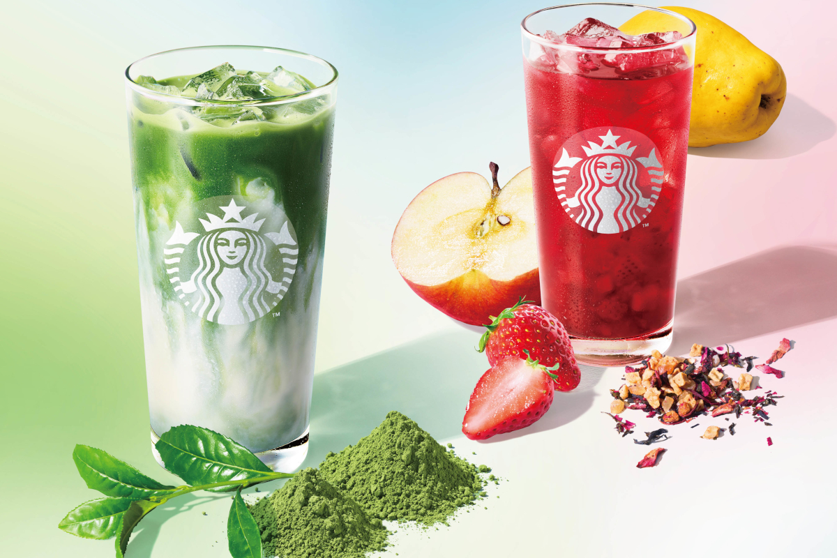 スターバックス、濃厚な抹茶の「ダブル 抹茶 ティー ラテ」華やかで