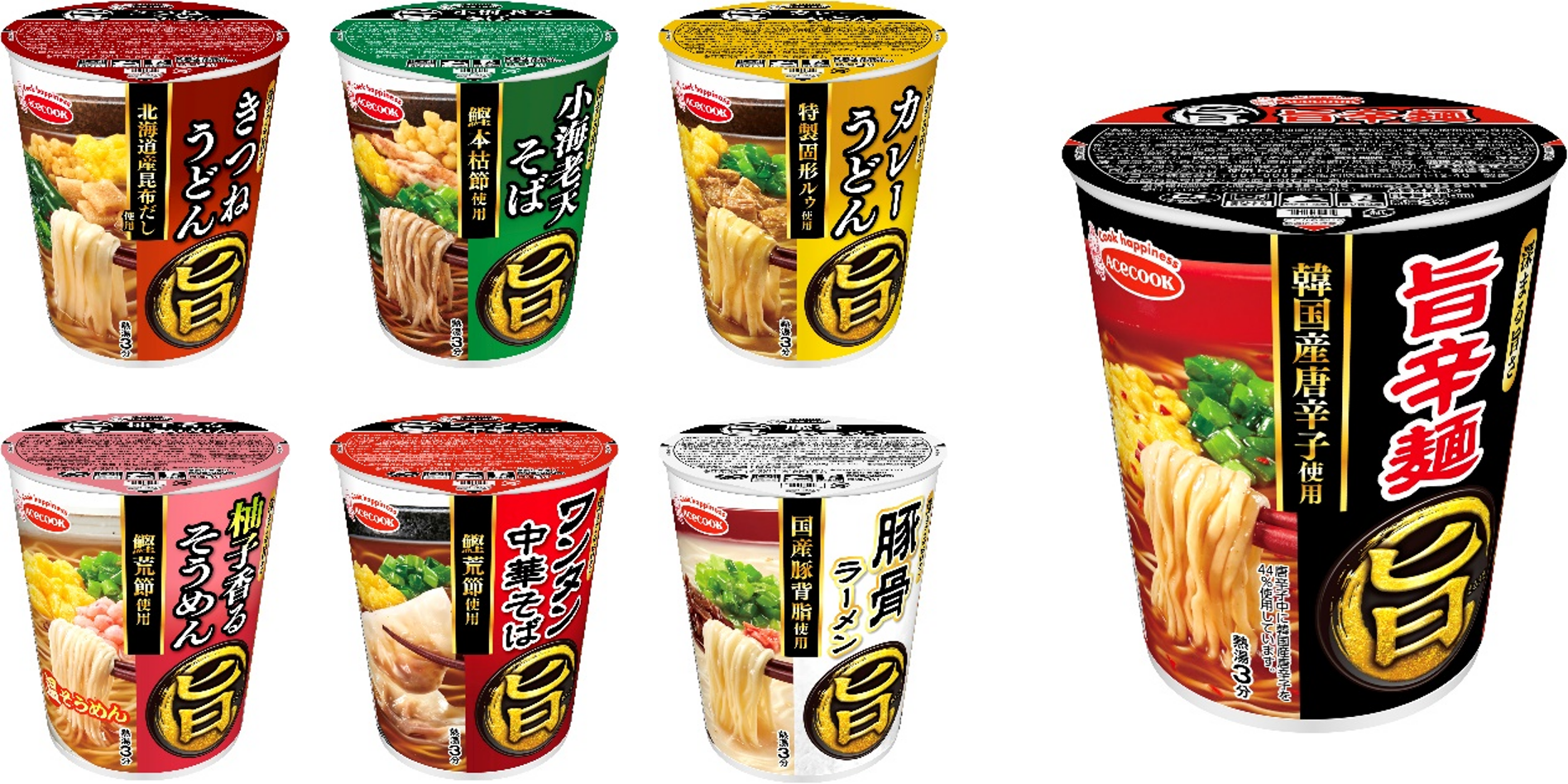 エースコック「まる旨」シリーズがリニューアル。「旨辛麺」が新たに登場 - グルメ Watch