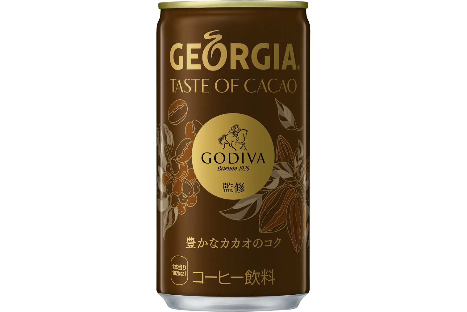 ゴディバ監修の缶コーヒー「GEORGIA TASTE OF CACAO」9月12日発売