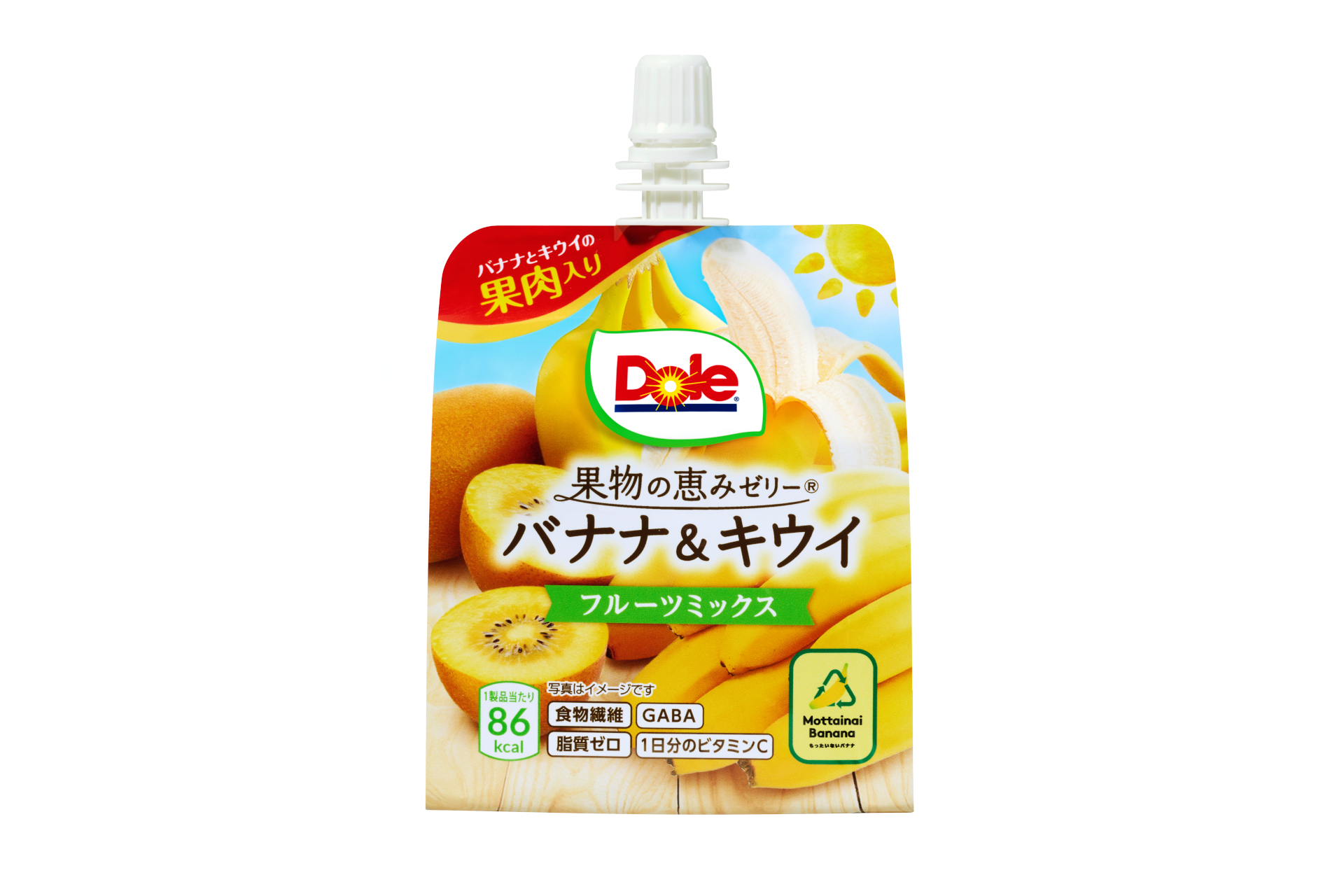 ドール「果物の恵みゼリー バナナ＆キウイ フルーツミックス」 グルメ Watch