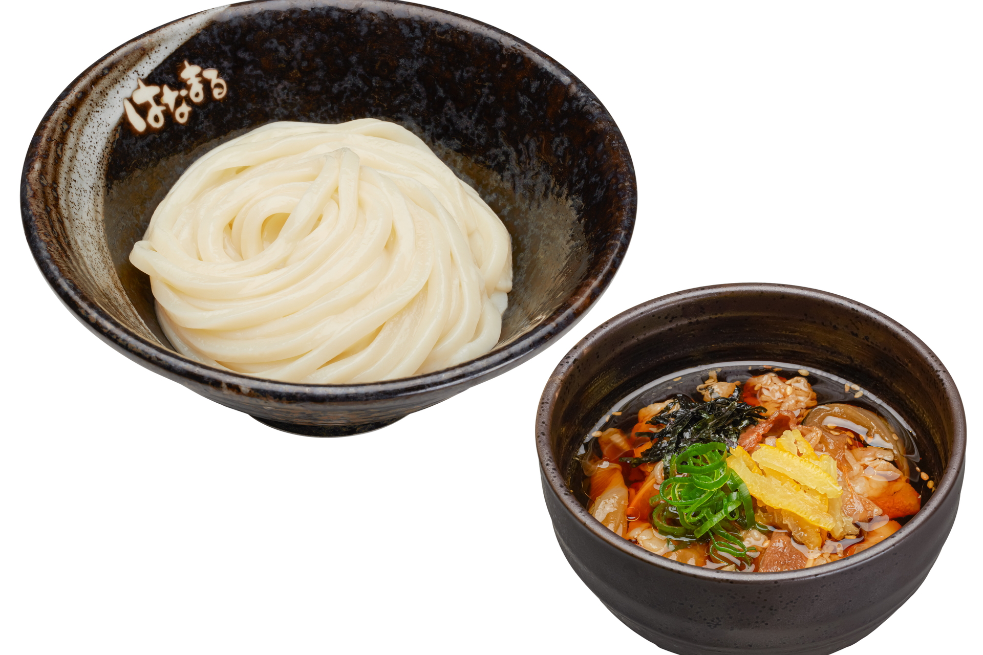 【中古】 はなまる麺づくし はなまるうどん「濃厚つけ麺フェア」実施。小/中サイズが同一価格 ゆず