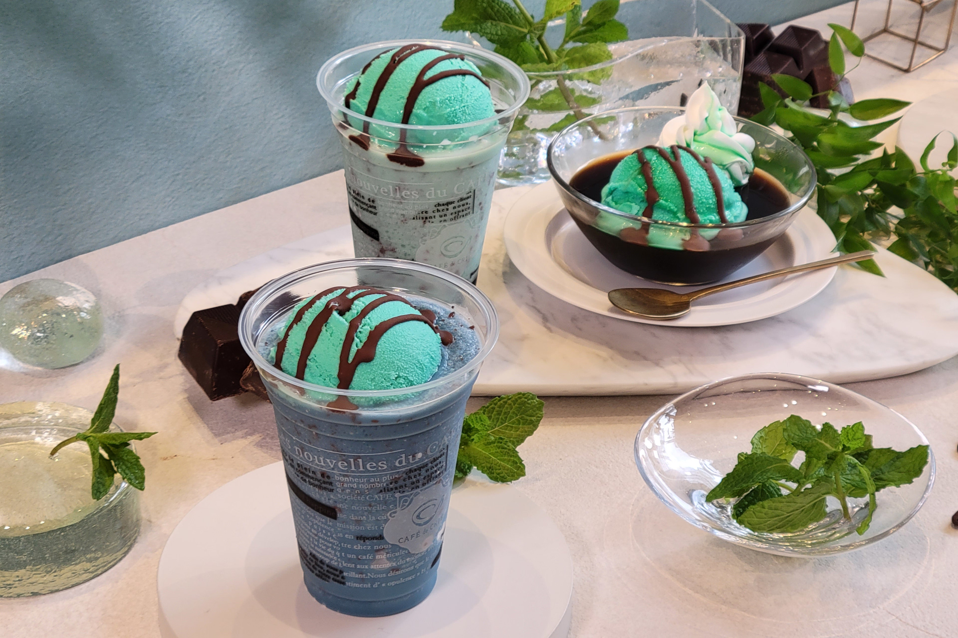 カフェ・ド・クリエ、チョコミント10周年でミント10倍のソルベージュ