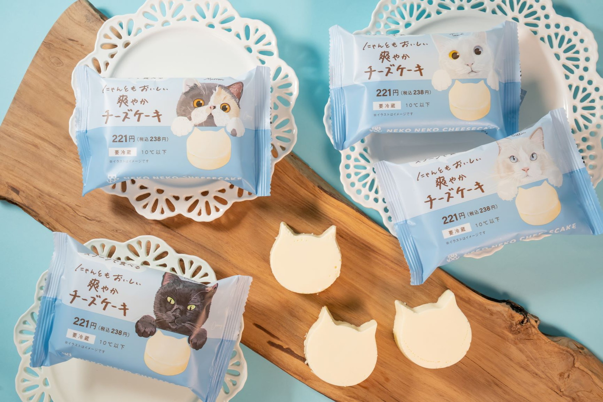 ファミマ、世界猫の日に「にゃんともおいしい爽やかチーズケーキ」発売