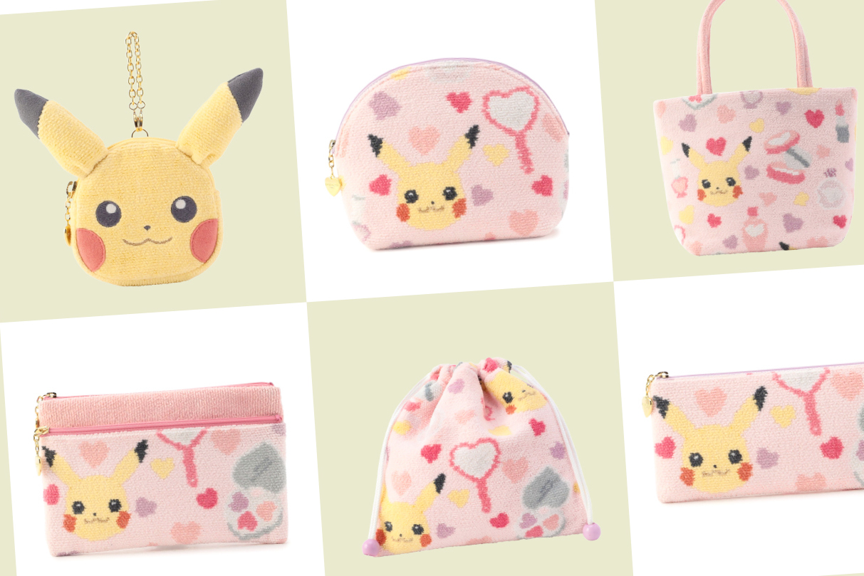 フェイラー×ポケモンのハンカチ/バッグ/ポーチを発売。ピカチュウと ...