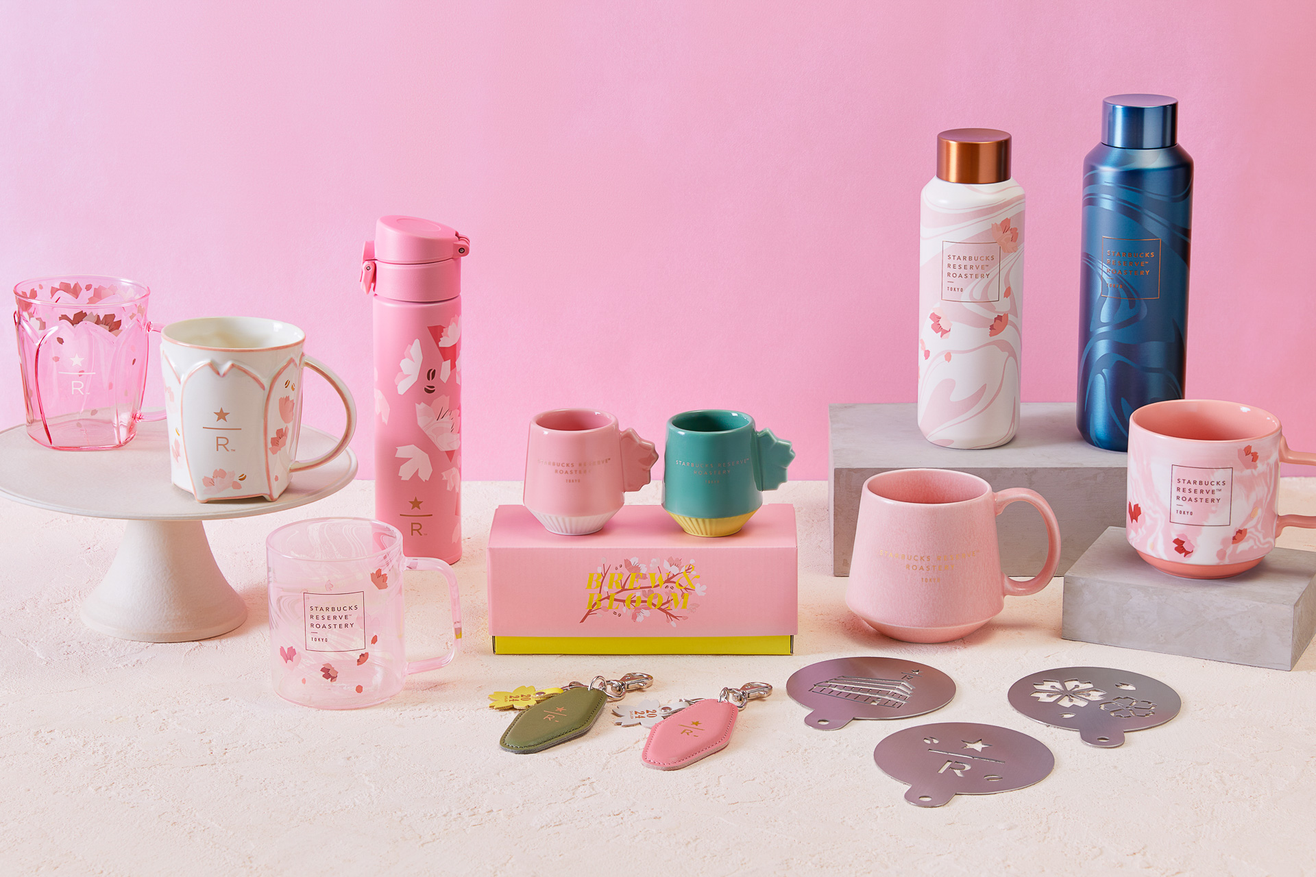 スターバックス、目黒川の桜をイメージした「SAKURA Collection」のボトル/マグなど登場！ - グルメ Watch