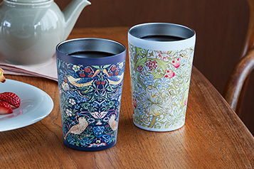 ウィリアム・モリス「いちご泥棒」柄のタンブラー、ローソンで発売