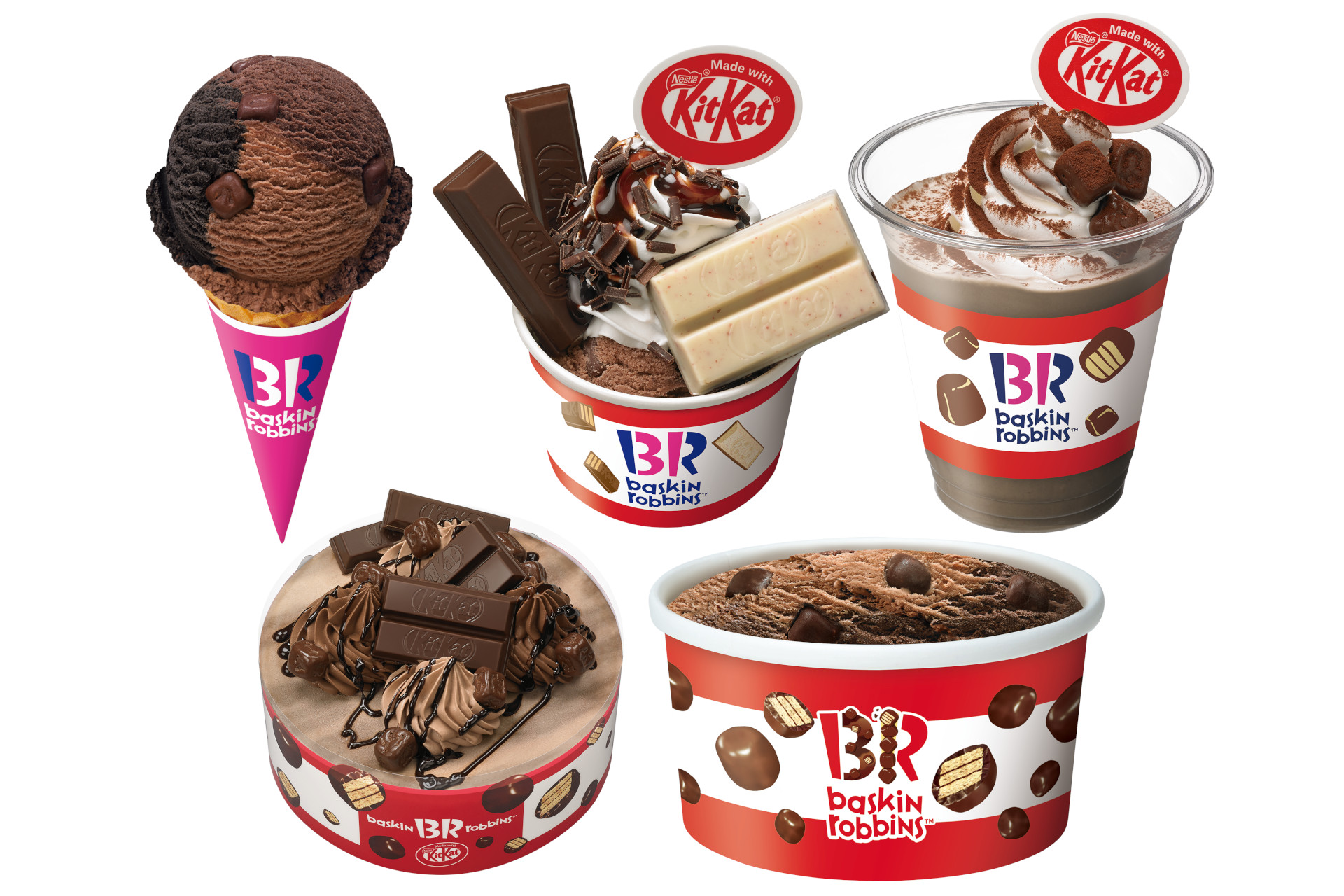 サーティワン×キットカット「トリプル チョコレート ブレイク」発売