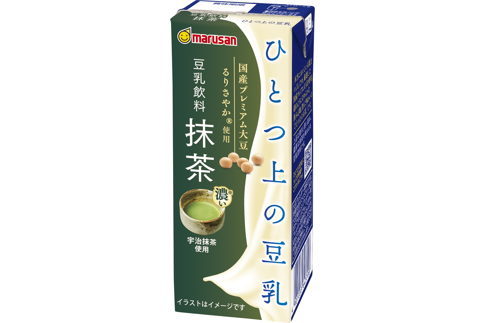 マルサンアイ、濃いお抹茶味の「ひとつ上の豆乳」発売 - グルメ Watch