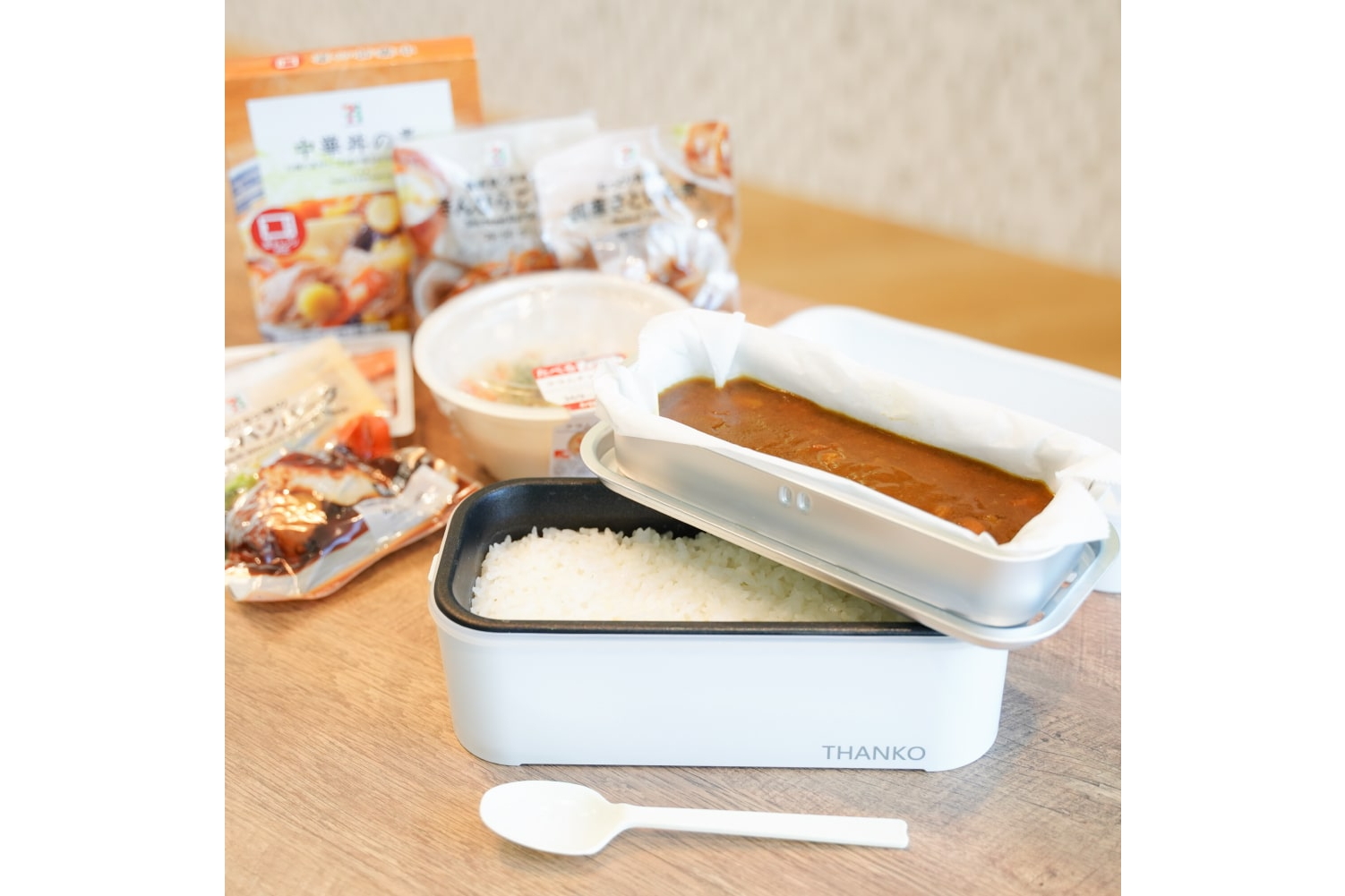 サンコー、最短15分でご飯が炊ける！おかずもあたためられる「2段式超