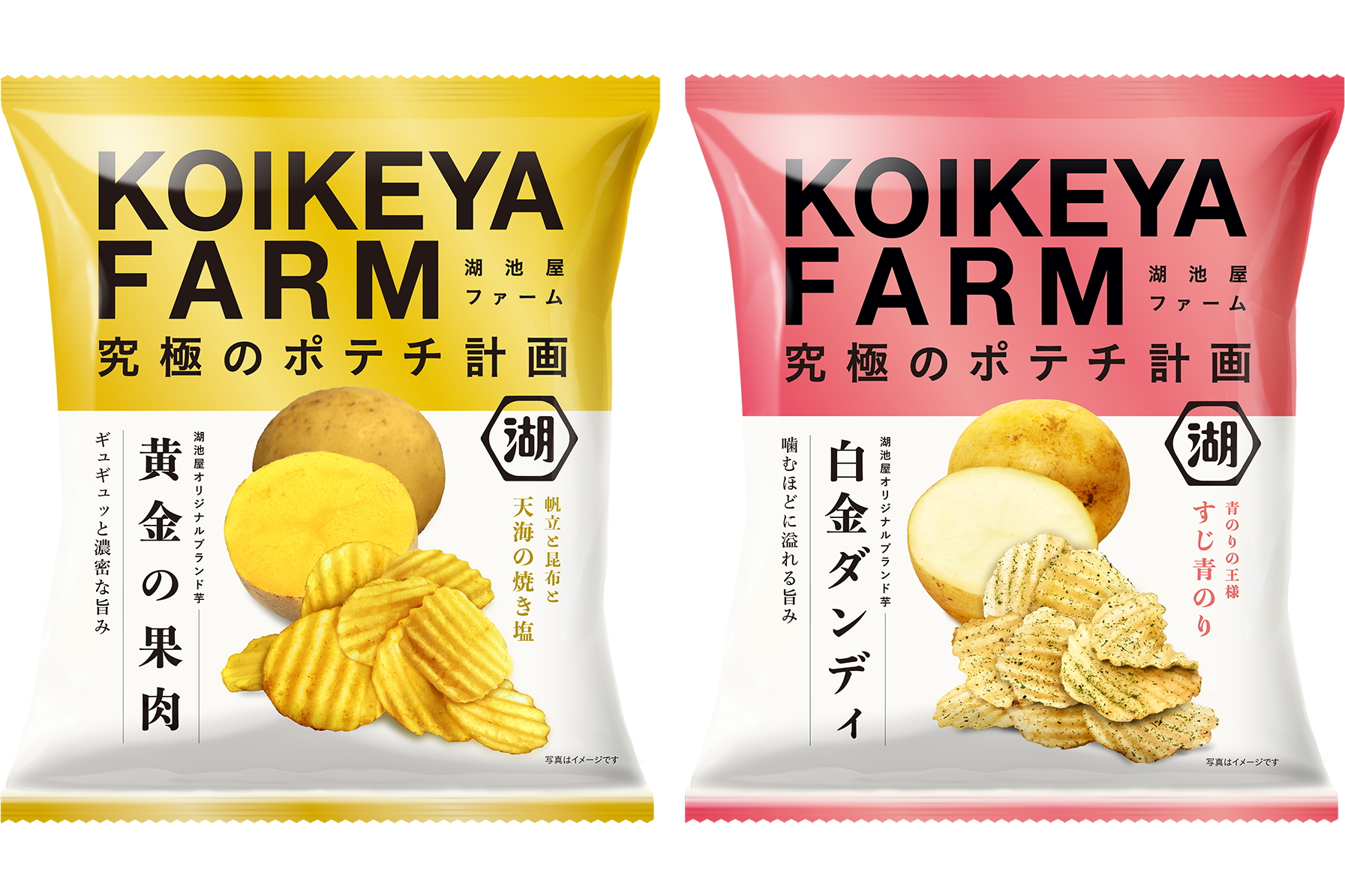 ポテチページ 湖池屋「KOIKEYA FARM」オリジナルブランド芋のポテチが定番化。「黄金
