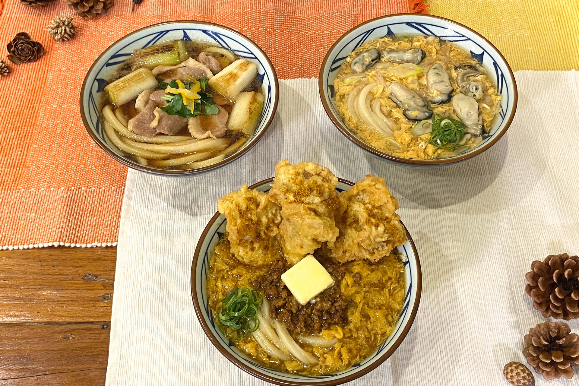 丸亀製麺、冬の旨みが溶け込んだ「牡蠣たまあんかけうどん」「鴨ねぎ  