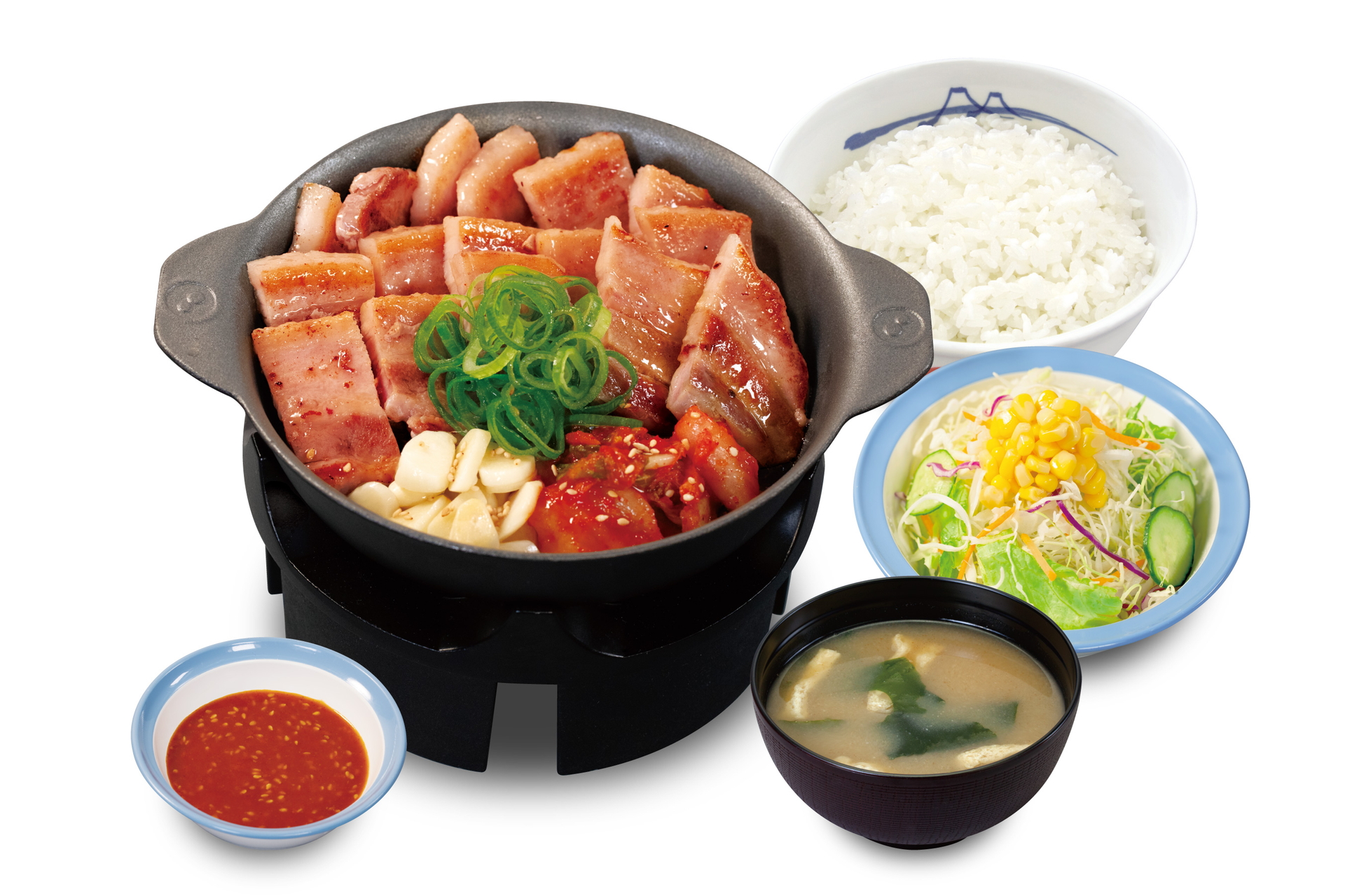 松屋、韓国の定番料理「サムギョプサル風極厚豚バラ焼肉定食」発売