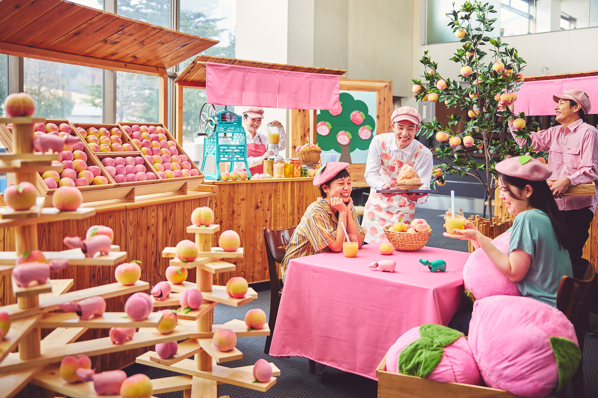 星野リゾート、福島名産の“桃”を目/鼻/舌で堪能できる「はらくっち桃