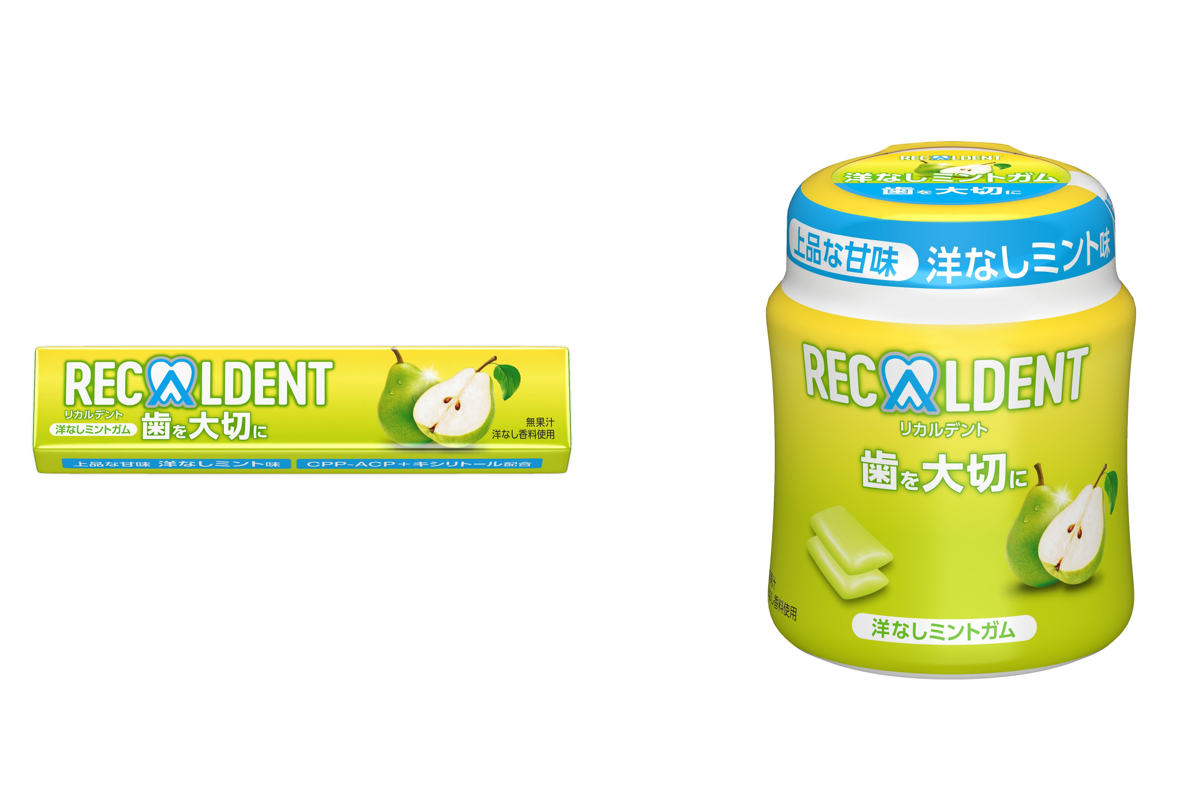 モンデリーズ・ジャパン リカルデント 洋なしミントガム ボトル 130g×6個入×(2ケース)｜ 送料無料 お菓子 ガム シュガーレス キシリトール配合 フルーツ 洋梨 リカルデント 洋なしミントガム」、コンビニ先行で8月4日発売 - グルメ