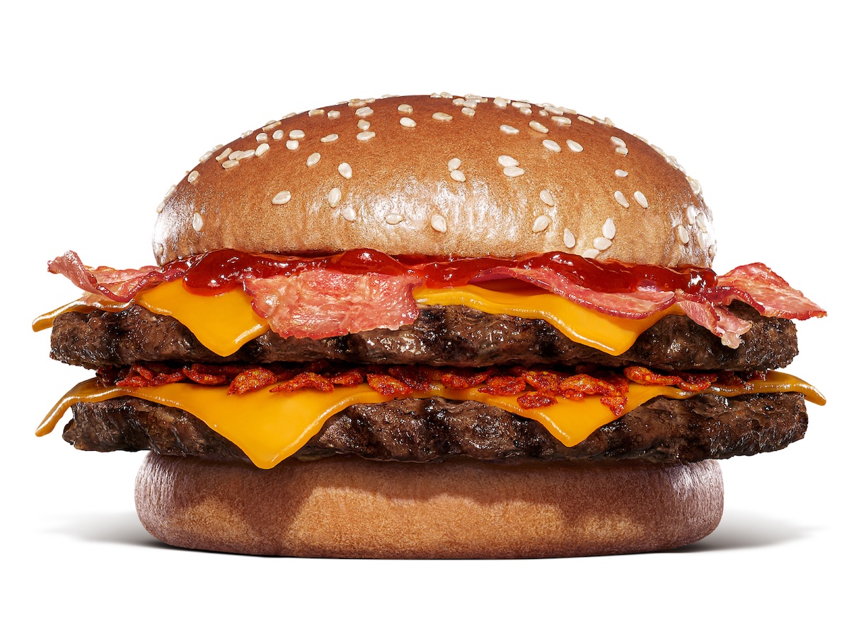 チキンバーガー　まとめ買いインフェルノX ①、② バーガーキング“燻製辛口ガーリックフレーク”の直火焼き旨辛バーガー