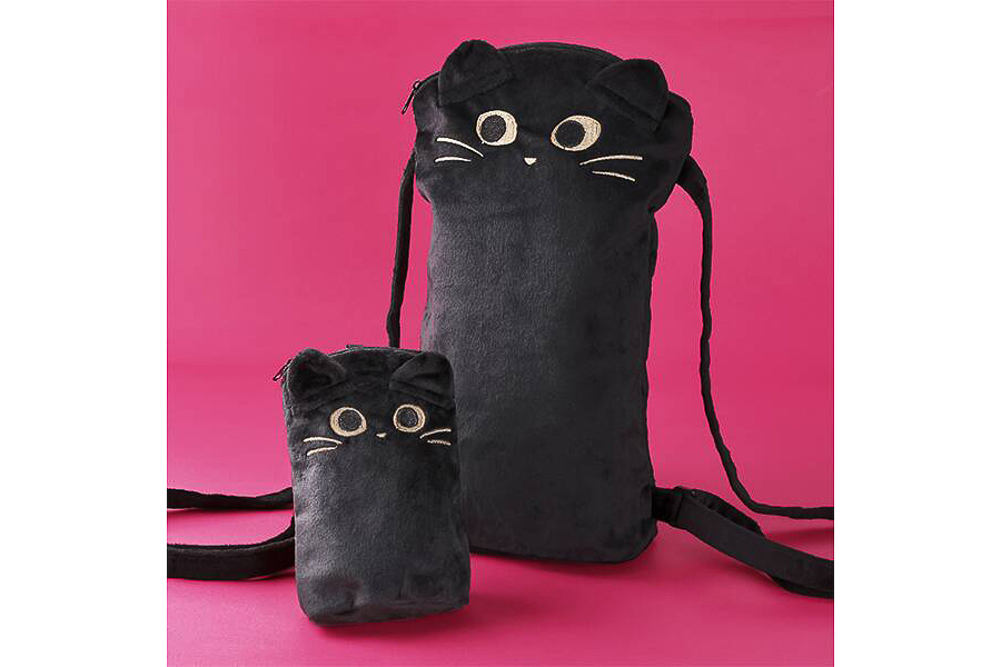 カルディ、かわいい黒ネコを背負える「ニャップザック」と「ミニニャッ