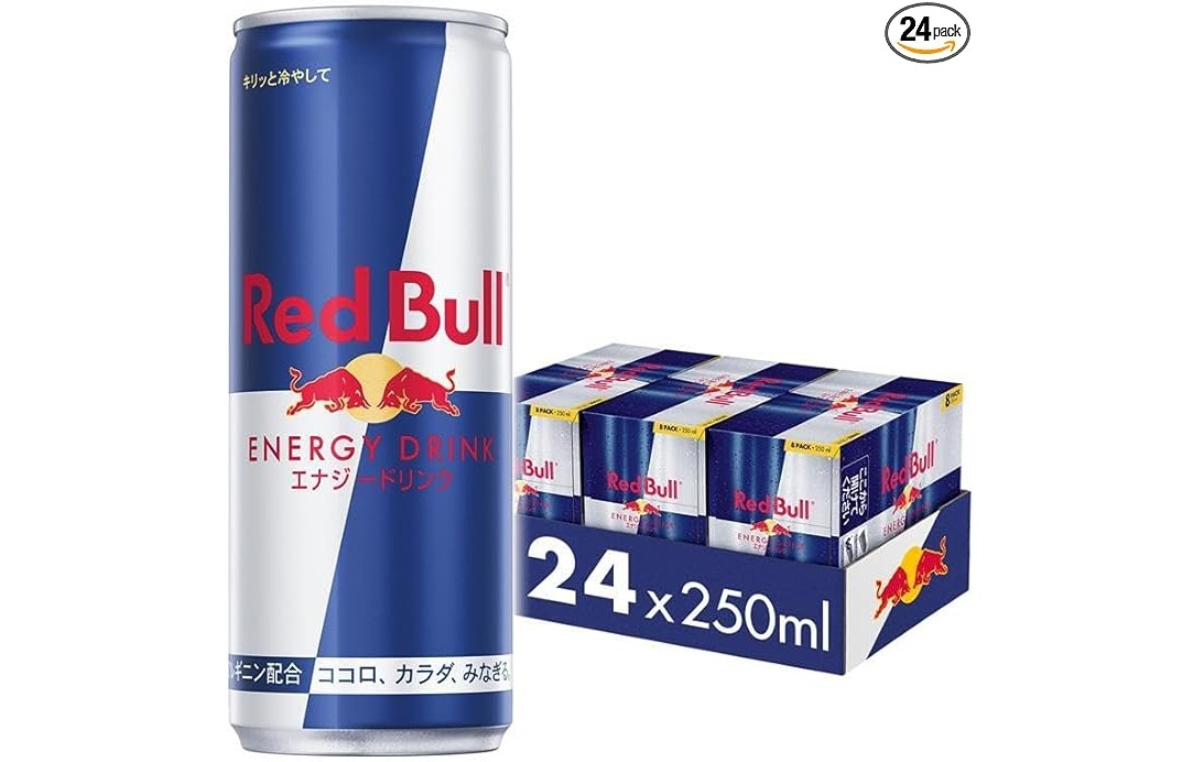 Amazonで「レッドブル エナジードリンク」が24％オフ。24本3600円