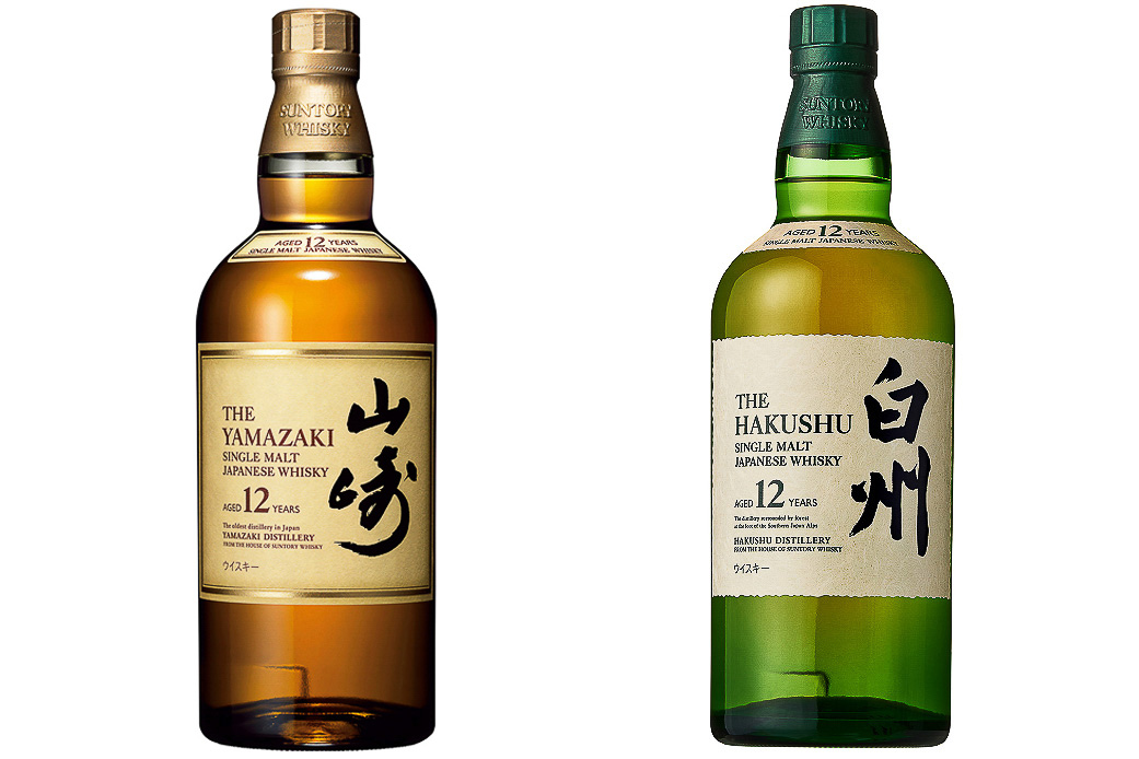 白州25年・響21年・山崎12年・白州12年空瓶セット 白州25年・響21年・山崎12年・白州12年空瓶セット