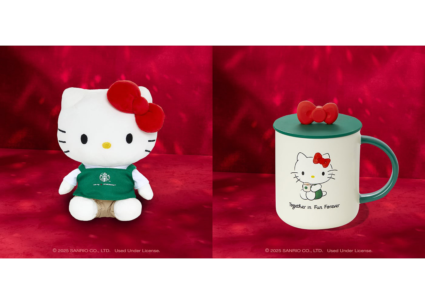 スターバックス×ハローキティの商品ラインアップを発表