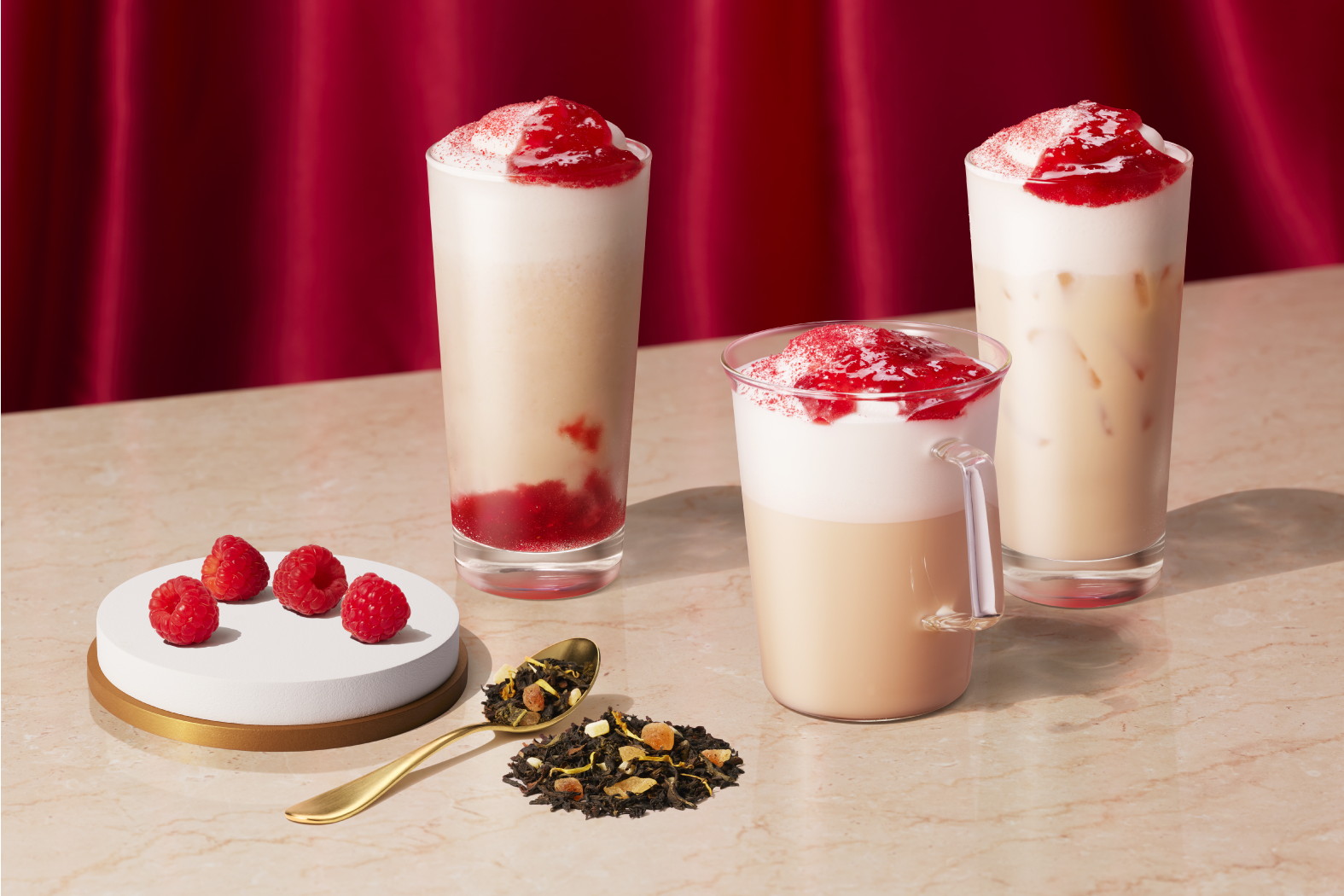 スターバックス「ジョイフルメドレー」ラズベリーのティー