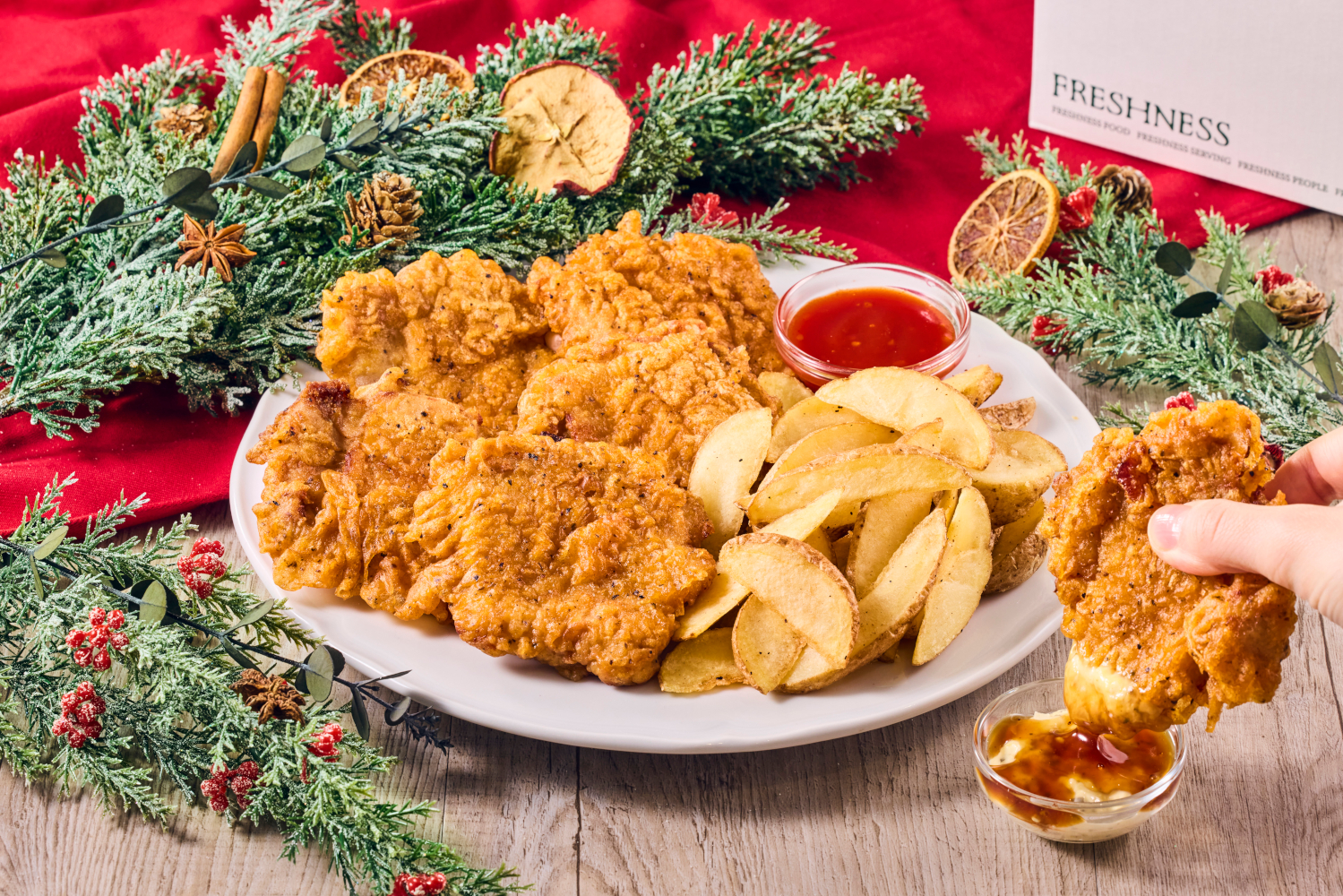 フレッシュネスバーガー、チキン南蛮とヤンニョムの2種の味変