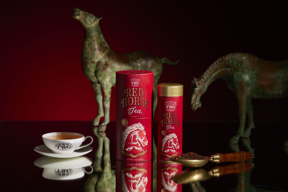 TWG Tea レッドホースティー ルイボスティー 新品未開封 TWG Tea、金色の“火の馬”で新年にぴったりな干支モチーフのグランド