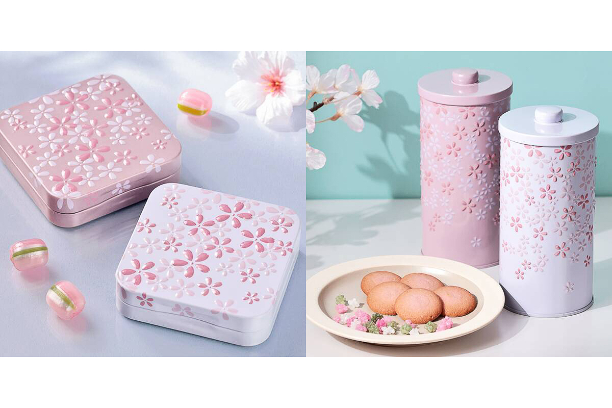 カルディ、春色の“さくら缶”発売。ミニサイズとキャニスター - グルメ