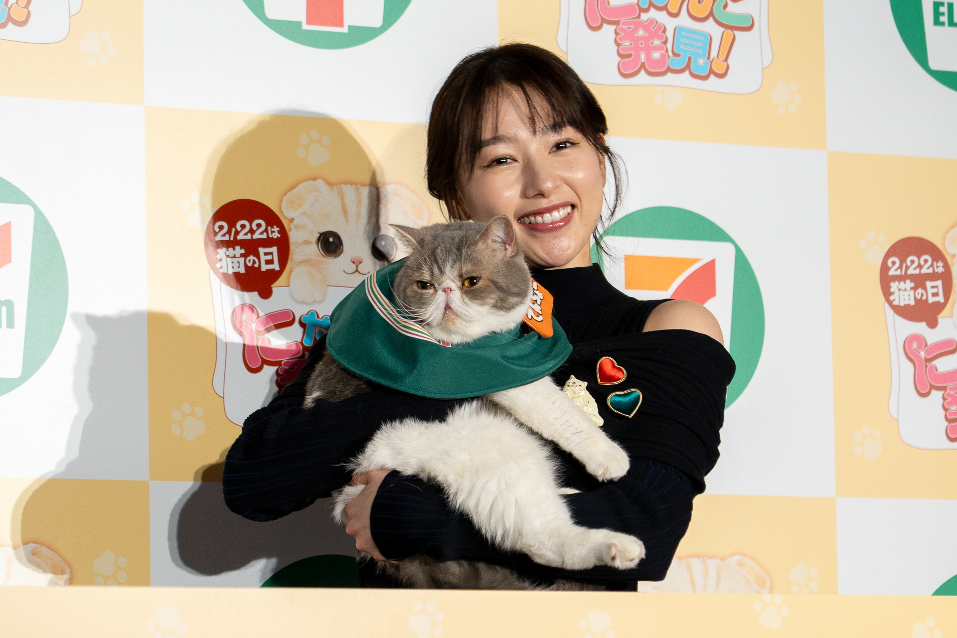 セブン-イレブン「猫の日」に向けて「にゃんこ発見！」開始。桜井