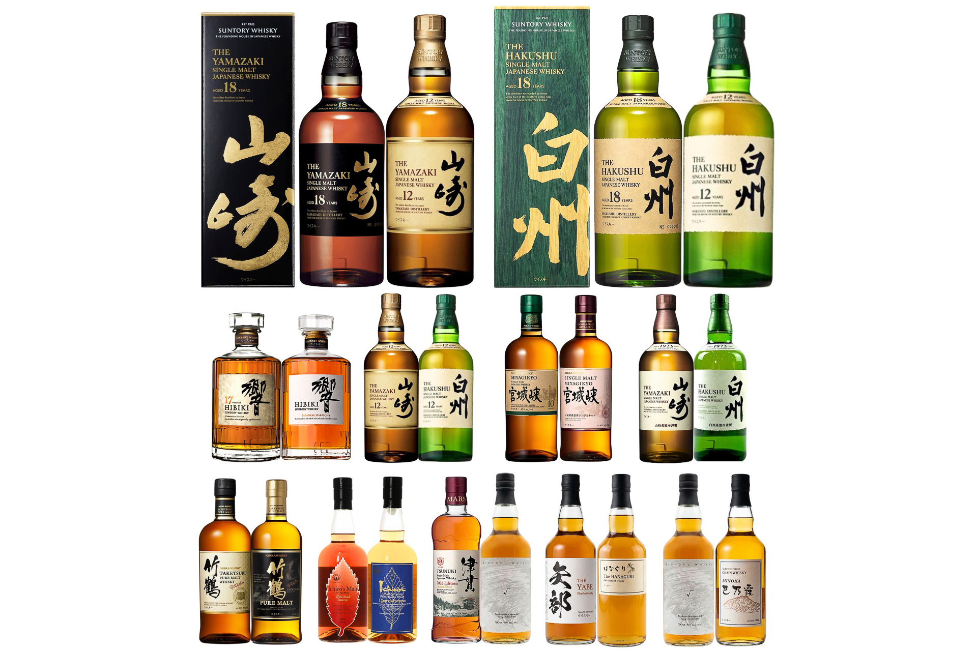 白州18年・山崎12年 、バランタイン21年セット※新品未開栓・サントリー正規品 白州18年・山崎12年 、バランタイン21年セット※新品未開栓・サントリー