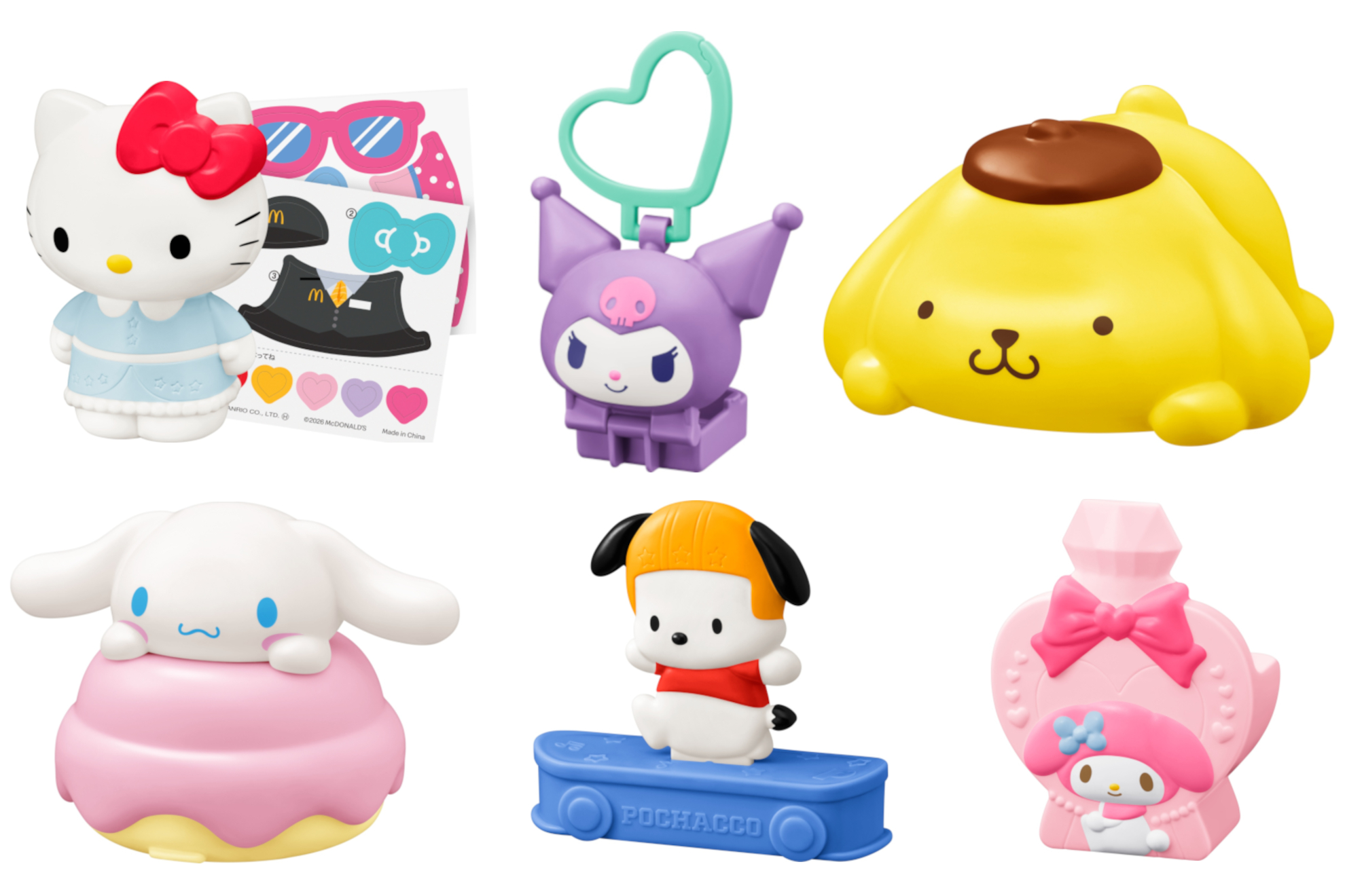 マクドナルド、ハッピーセット「サンリオキャラクターズ」を4月10日