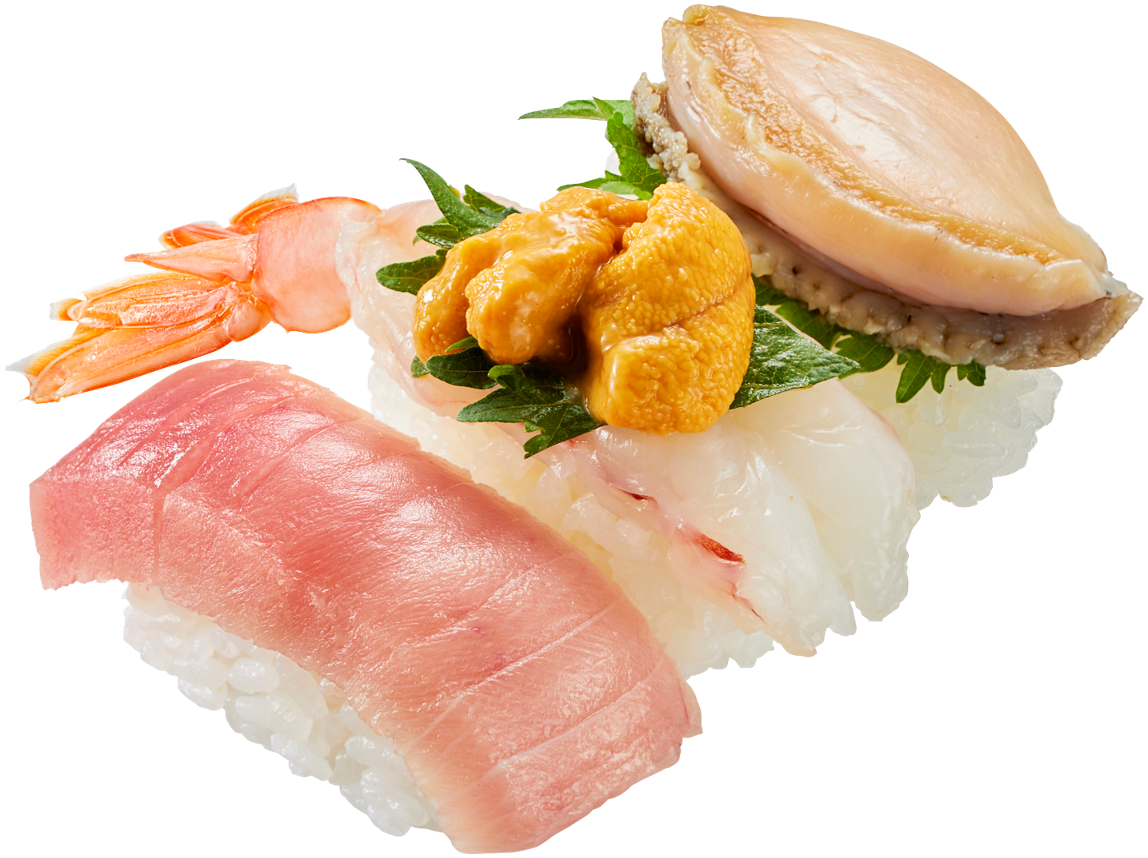 かっぱ寿司、まぐろ/赤えび/あわび/かつおなど厳選ネタを贅沢に食べ比べできる「ごち寿司」シリーズから2品が登場