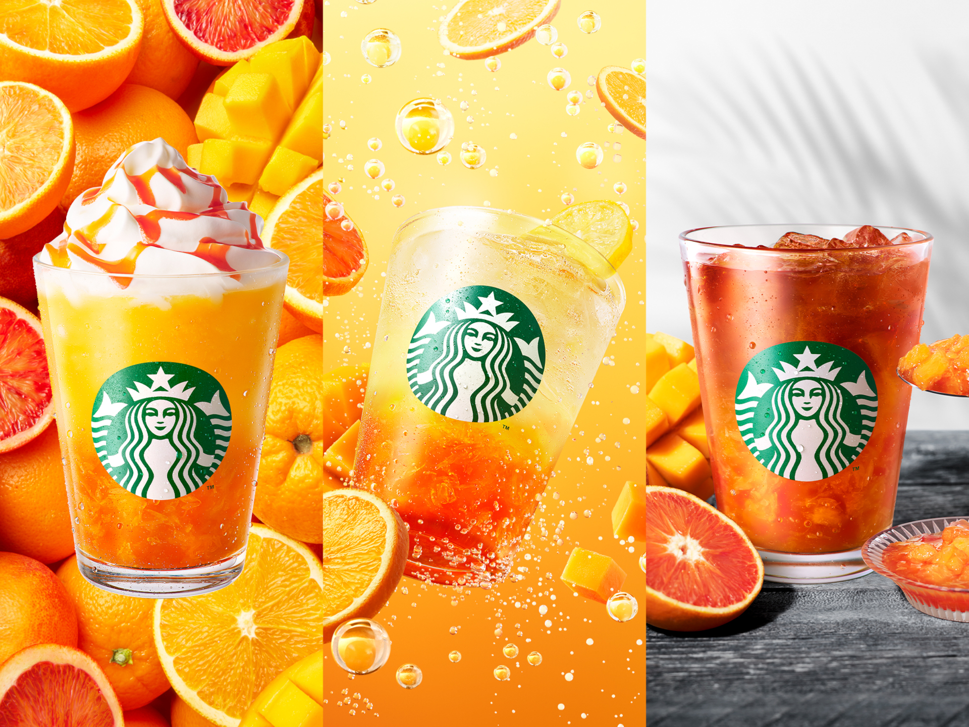 スターバックス「ぎゅぎゅっと オレンジ ＆ マンゴー フラペチーノ