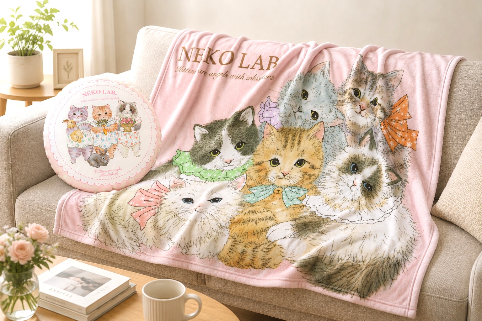 NEKO LAB、猫デザインのオリジナルブランケット一般販売開始