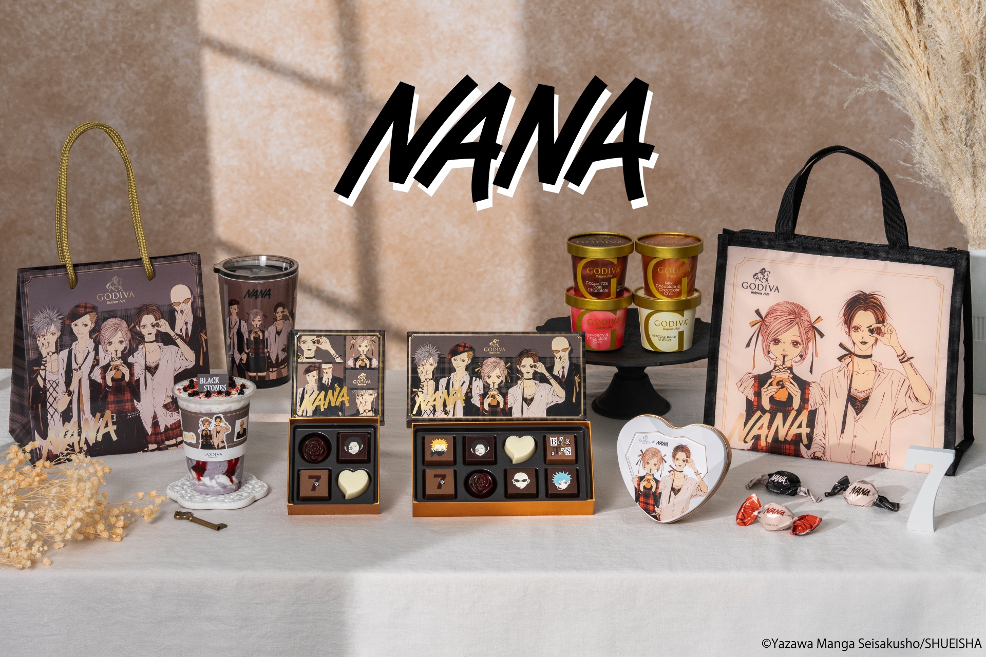 ゴディバ×NANA第2弾、プリントチョコやショコリキサー、タンブラー
