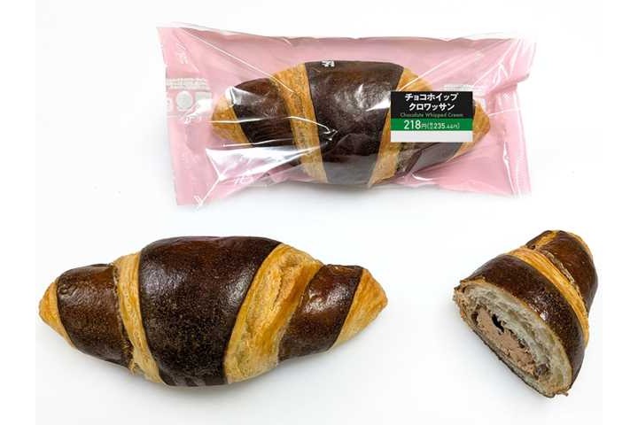 セブン-イレブン、北海道産小麦を使ったバイカラーの「チョコホイップ