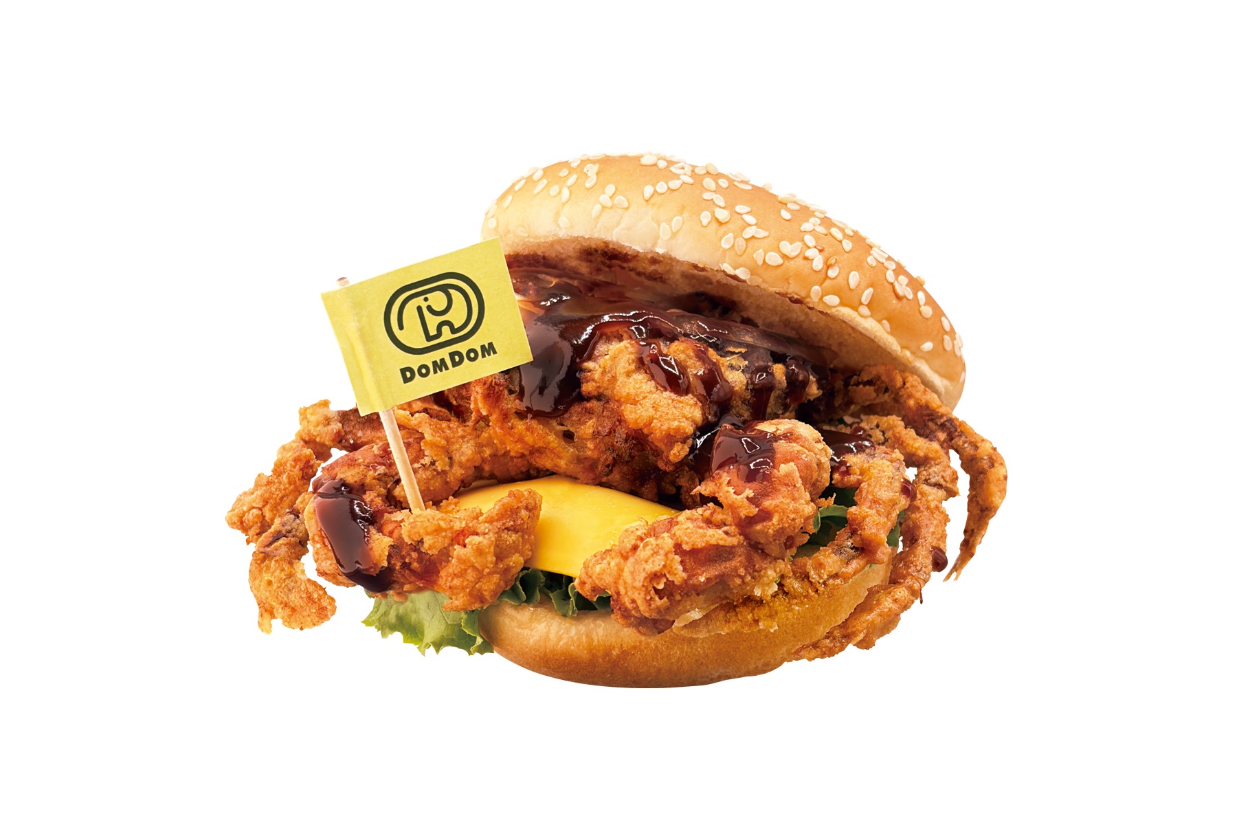 ドムドムハンバーガー「丸ごと!! カニバーガー 名古屋みそ味」期間限定