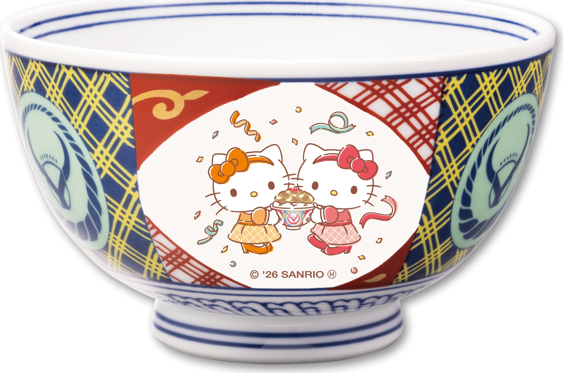 吉野家 ハローキティ コラボ どんぶり 2個セット 吉野家×ハローキティ、オリジナル白雪ふきんのコラボセットを公式通販